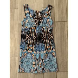 Free People Mini Dress‎ Sleeveless Size 12 Blue